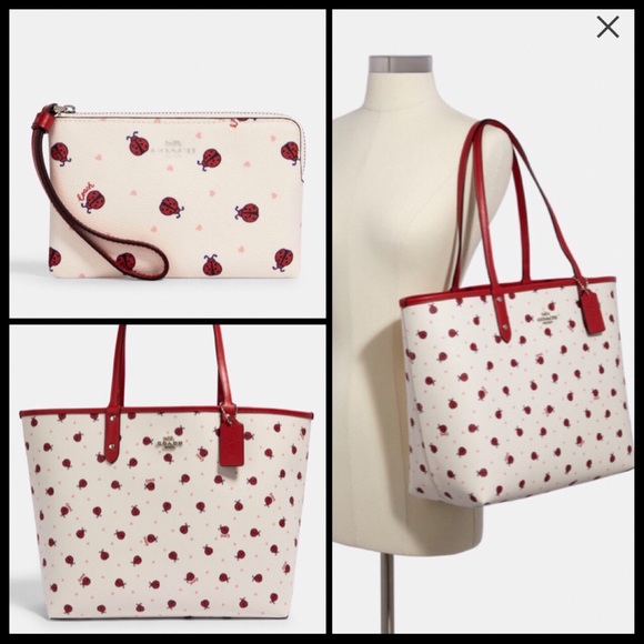 Coach Ladybug City Tote & Coach Wristlet - Picture 8 of 8